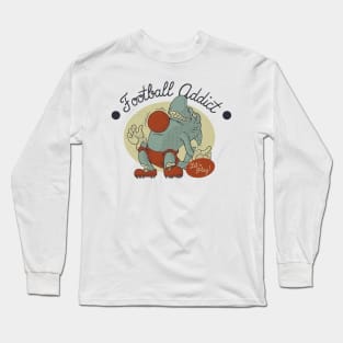 shark, foodball addict Long Sleeve T-Shirt